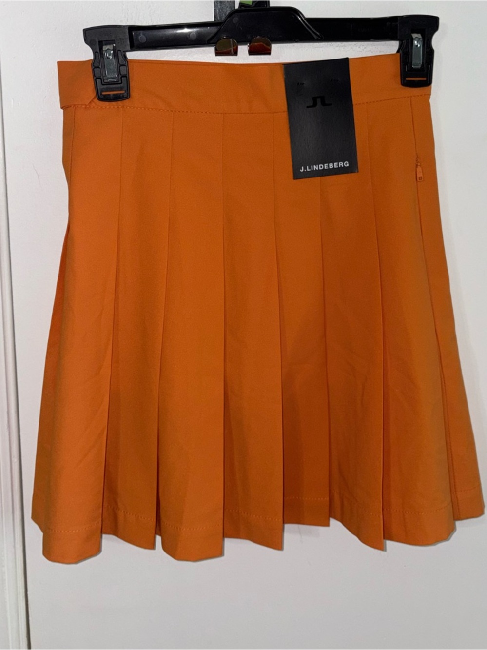 J. Lindeberg Adina Skirt in Russet Orange, size XS New with tags - Picture 2 of 5